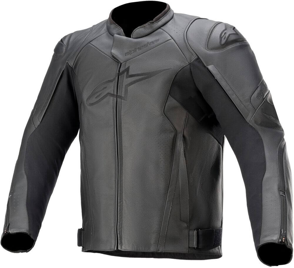 alpinestars レザージャケット Alpinestars Faster V2 Motorjas Leather Black/Black 1100