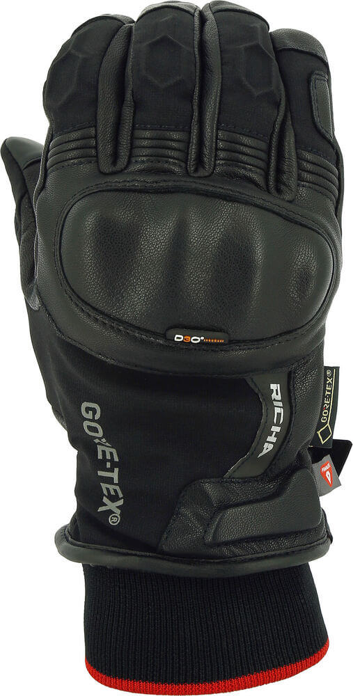 R G Richa Ghent GTX Gloves Black 100 - Voordeelhelmen.nl