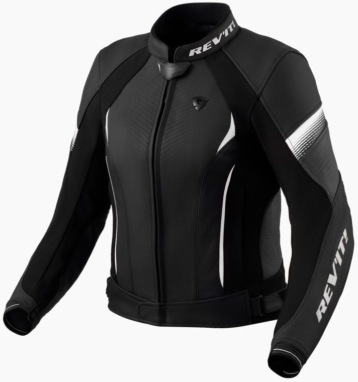 REV'IT Xena 4 Ladies Motorjas Black/White - Voordeelhelmen.nl