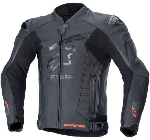 Alpinestars GP Plus R V4 Rideknit Leather Motorjas Black Black