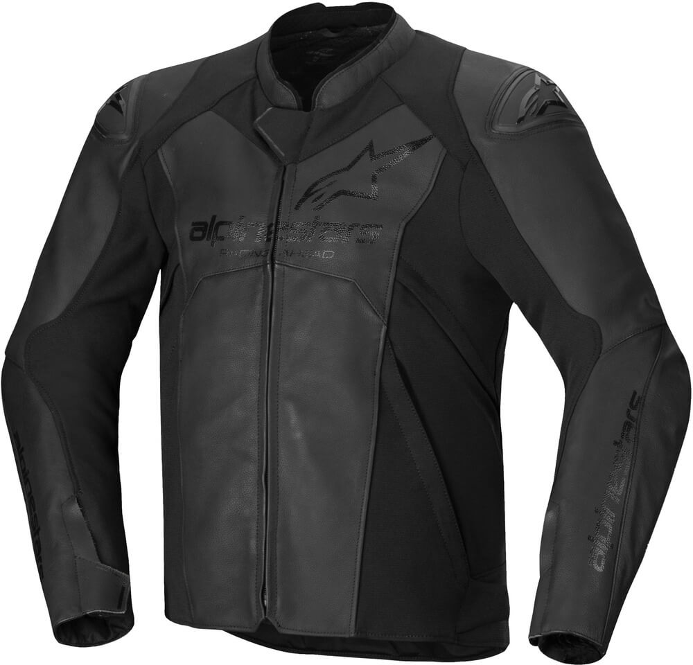 Alpinestars Faster V3 Leather Motorjas Black/Black 1100
