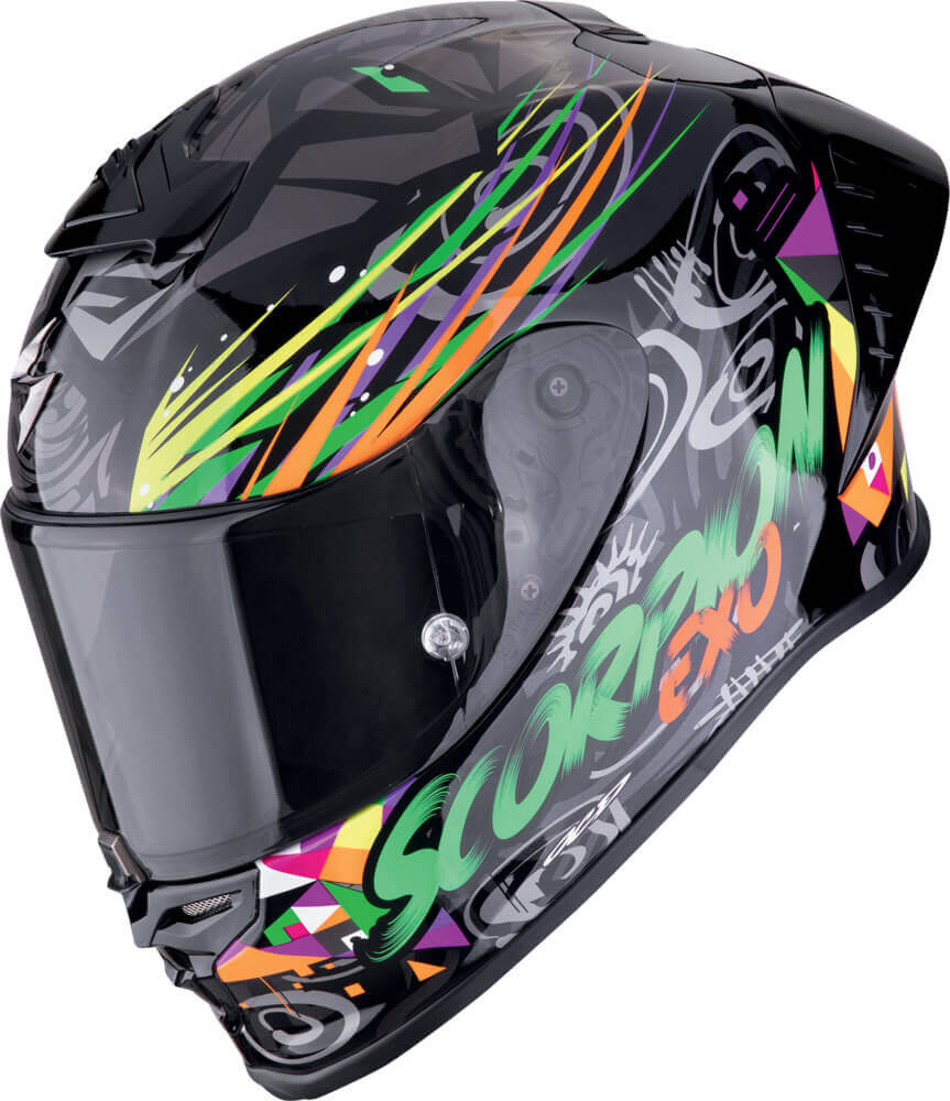 Scorpion EXO-R1 EVO II AIR Savage Black/Green/Orange