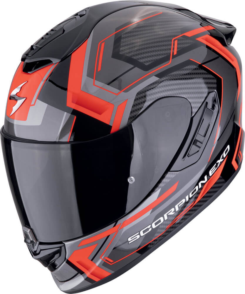 Scorpion EXO-1400 EVO 2 AIR Linart Black/Red - Voordeelhelmen.nl
