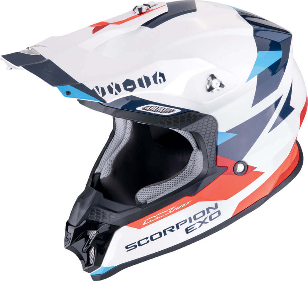 Scorpion VX-16 EVO AIR Rod White/Red/Blue - Voordeelhelmen.nl