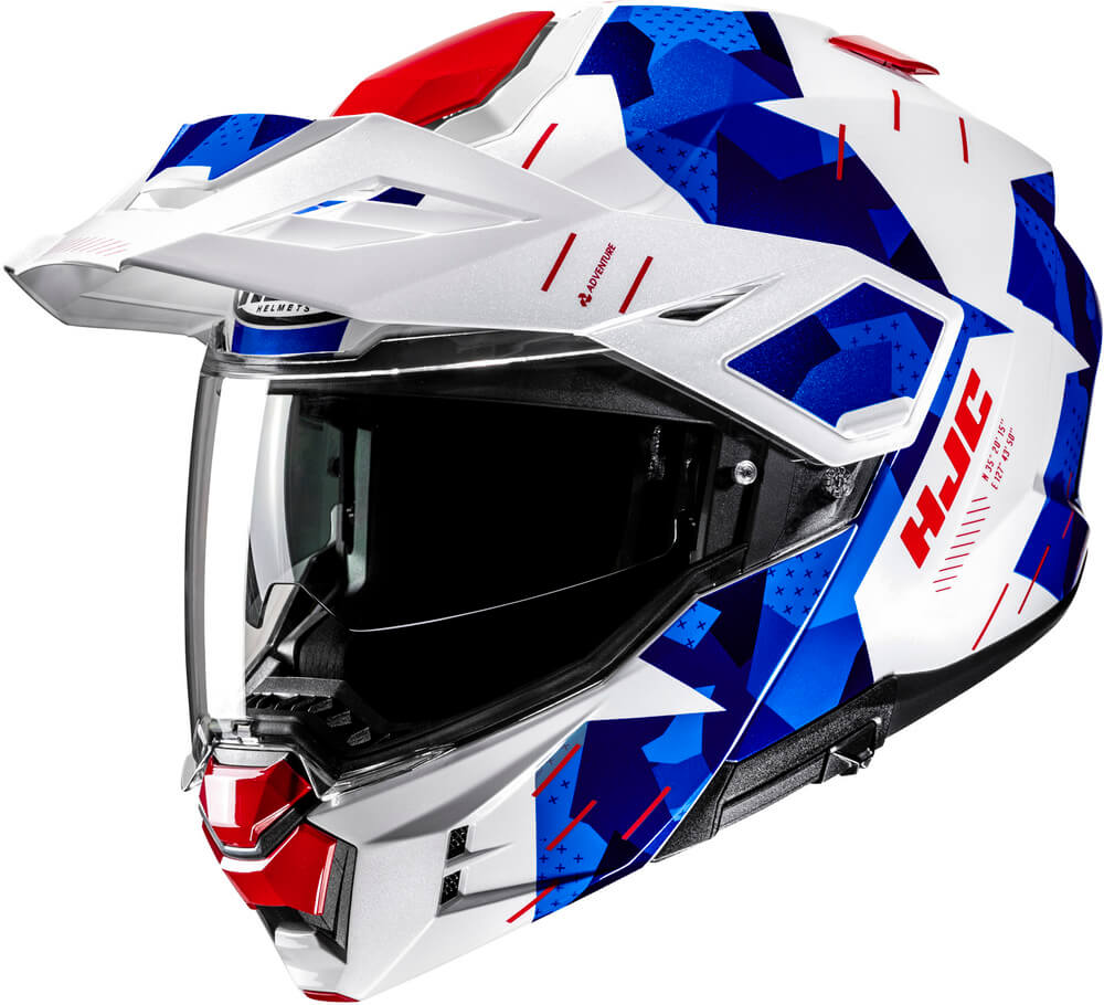 HJC i80 Roki White/Blue 253 - Voordeelhelmen.nl