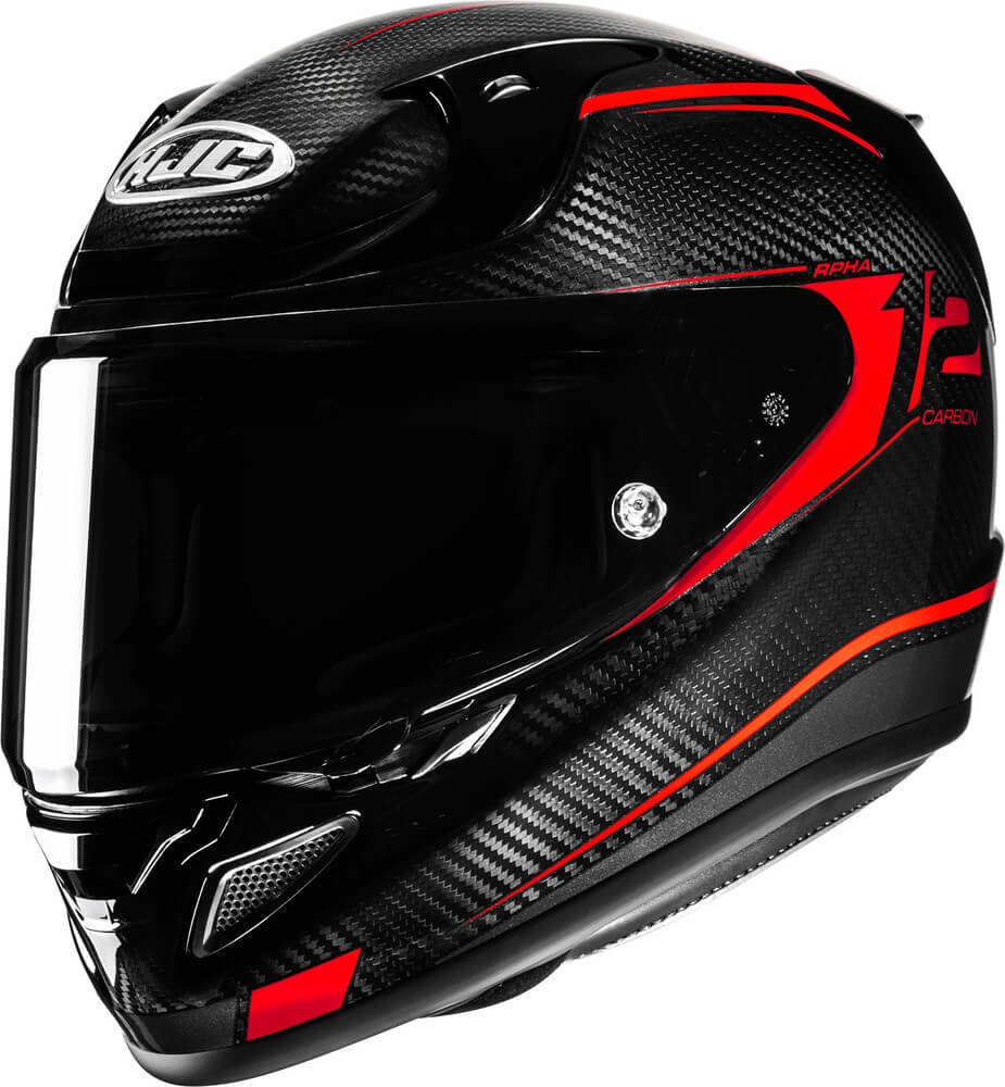 HJC RPHA 12 Carbon Keres Black/Red 830 - Voordeelhelmen.nl