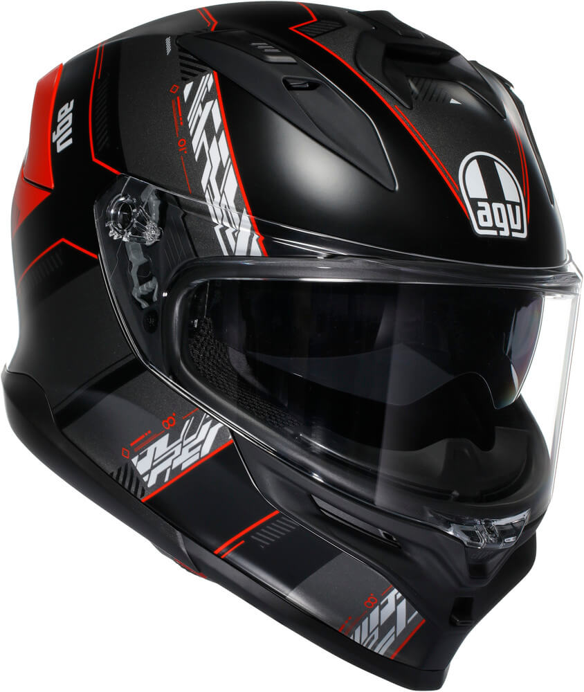 AGV K7 Kyber Matt Black/Red - Voordeelhelmen.nl