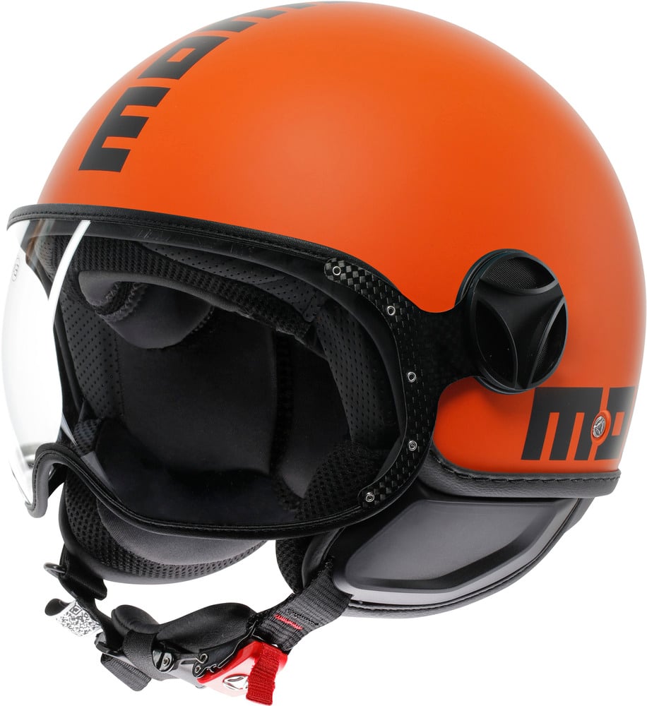 Momo FGTR Classic Mono Matt Orange/Black 018 - Voordeelhelmen.nl