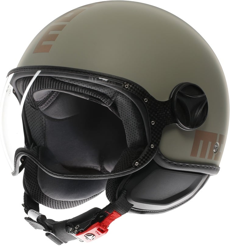 Momo FGTR Classic Flip Matt Green/Bronze 013 - Voordeelhelmen.nl