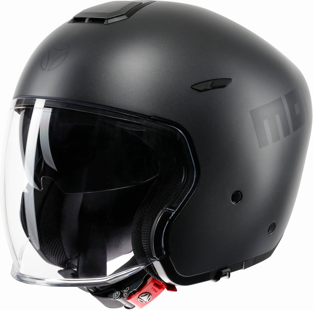 momo*•.　2L Momo AERO Mono Matt Titanium/Anthracite 002 - Voordeelhelmen.nl