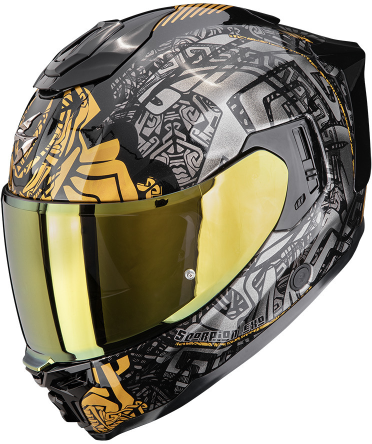 実物 aeronox RAIL ORIPS 黒 Scorpion EXO-1500 AIR Apus Black/Grey/Gold - Voordeelhelmen.nl