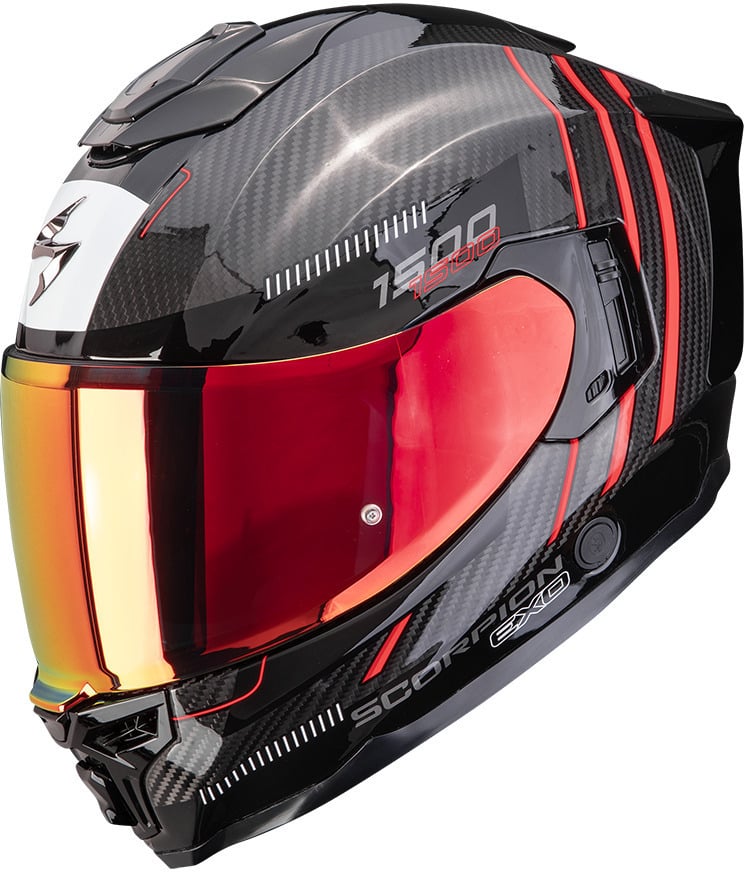 Scorpion EXO-1500 AIR Carbon Zity Black/Red - Voordeelhelmen.nl