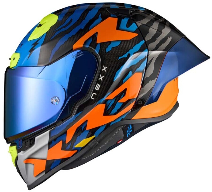 NEXX X.R3R Ziger Black/Orange - Voordeelhelmen.nl