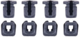 Alpinestars S-R10 Connectors Set For Spoiler Black