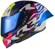 wit/blauw/paars/geel