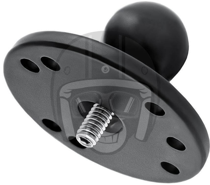 RAM 2.5" Round Base1" Ball & 1/4-20Thread