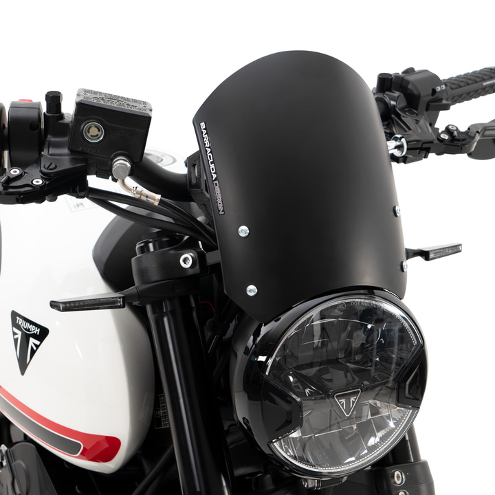 Aluminum Windshield Classic Black TR6300-21N