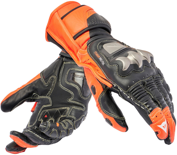 Dainese Full Metal 7 Gloves Black/Red-Fluo 628