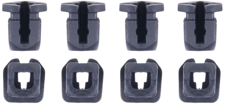 Alpinestars S-R10 Connectors Set For Spoiler Black
