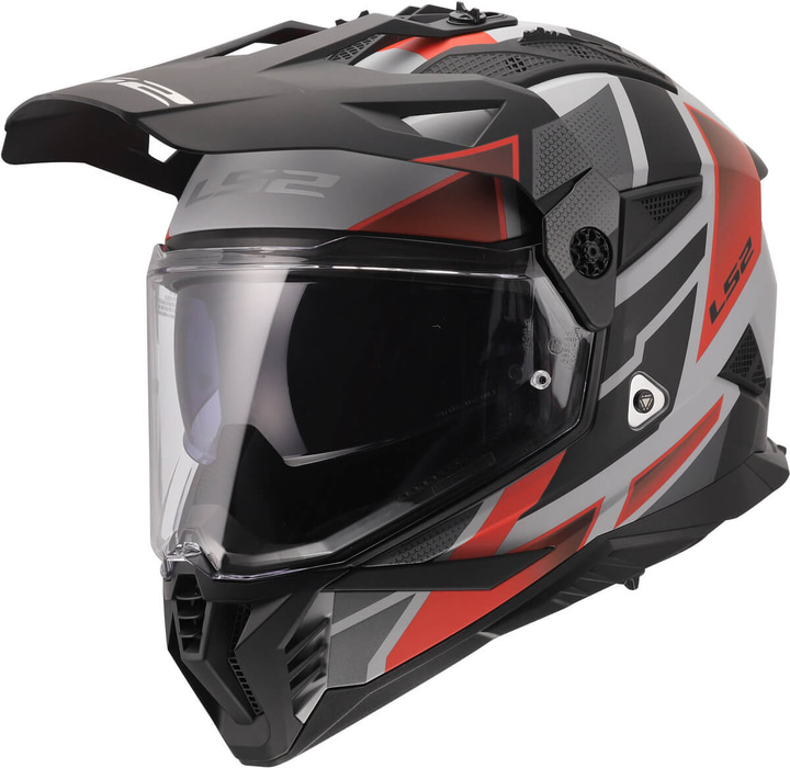 LS2 MX702 Pioneer II Block Black Red Blue-06
