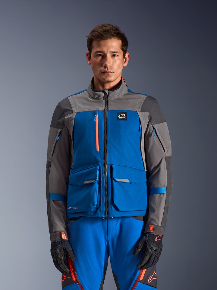 Alpinestars Maxdura Drystar®Xf Laminated Armored Shell Jacket Royal Blue/Dark Gray