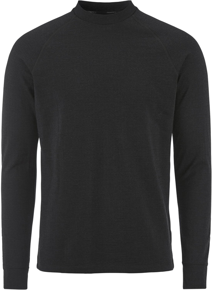 Craft Wool Comfort RN LS Men Warm T-Shirt Black