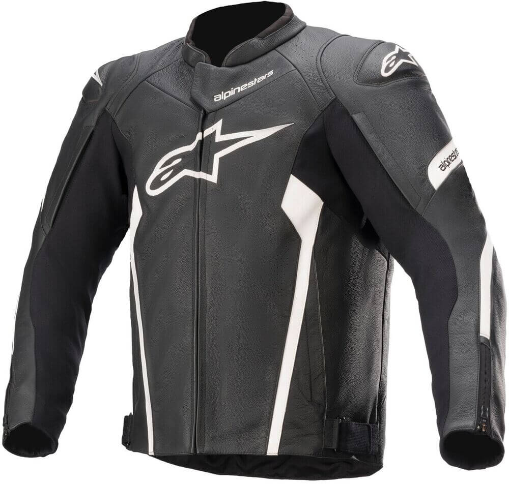 Alpinestars Faster V2 Motorjas Leather Black/White 12