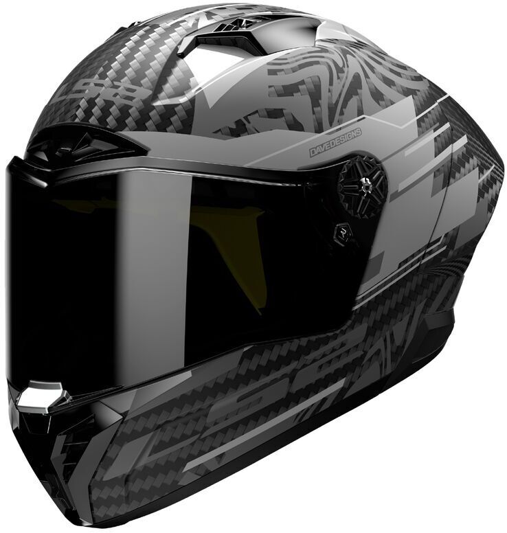 LS2 FF805 Thunder Carbon Gp Aero Polar Mat Black - Voordeelhelmen.nl