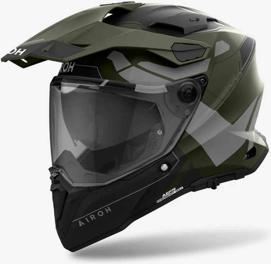 Airoh Commander 2 Reveal Black/Green - Voordeelhelmen.nl
