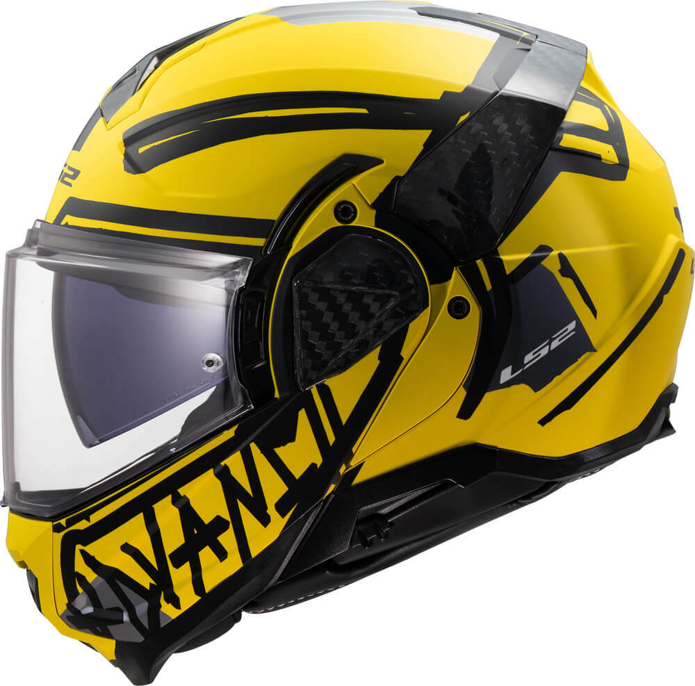LS2 FF910 Advant II Tape Yellow - Voordeelhelmen.nl
