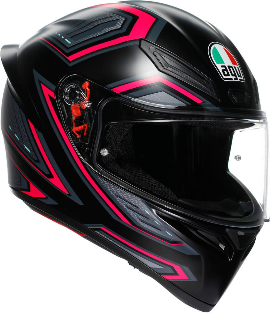 AGV K1 S Sling Matt Black/Pink - Voordeelhelmen.nl