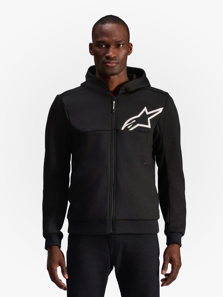 Alpinestars Chrome V2 Sport Motorhoodie Black White 12
