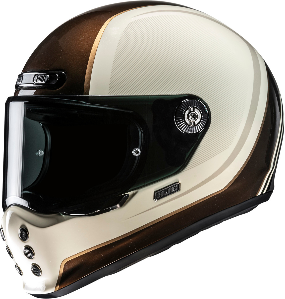 HJC V10 ホワイト　XLサイズ HJC V10 Hodu White/Black 210 - Voordeelhelmen.nl