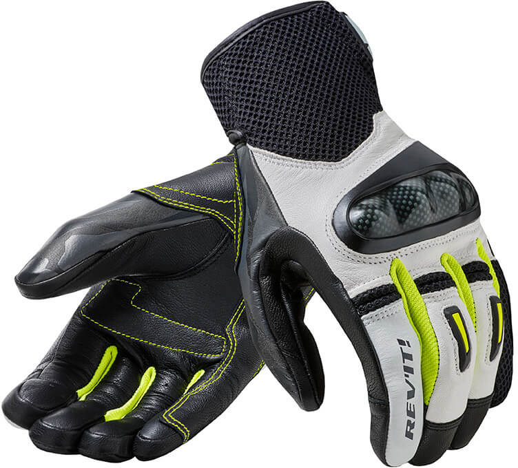 REV'IT Prime Gloves White/Yellow