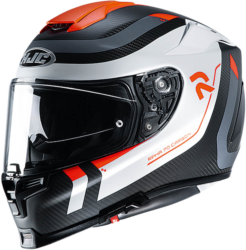HJC RPHA-70 Carbon Reple White/Orange 138