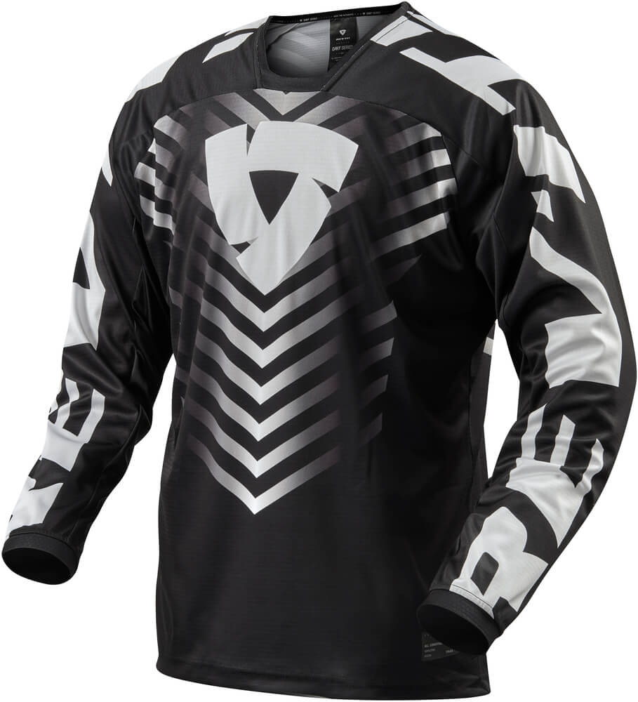 REV'IT Rough Shirt Black/White