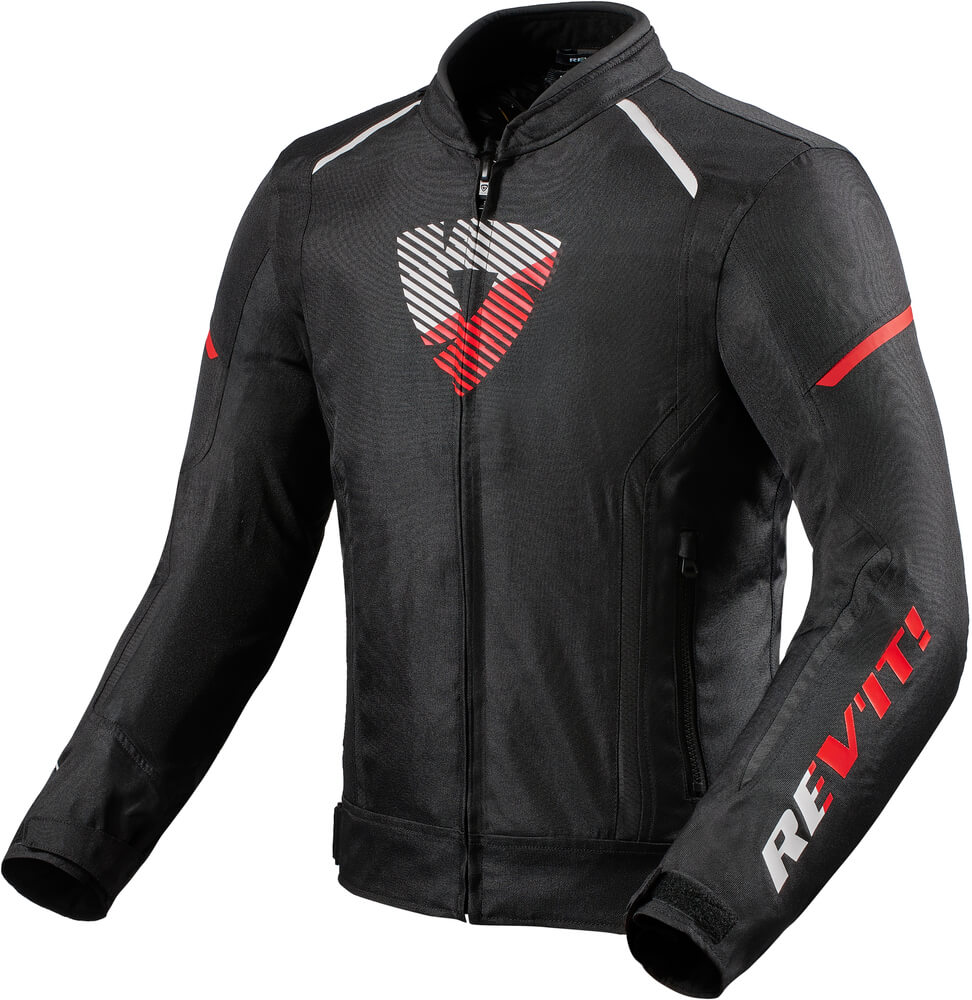 REV'IT Sprint H2O Jacket Black/Neon Red