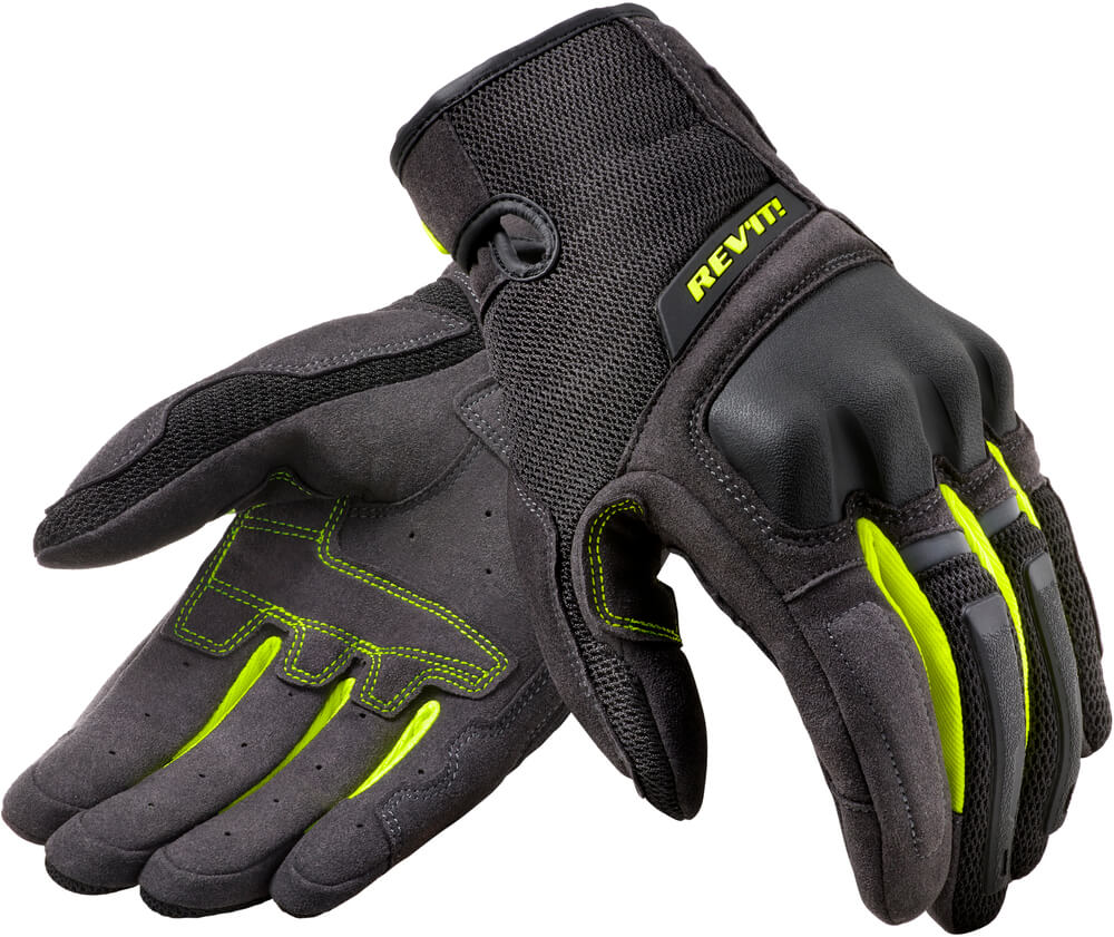 REV'IT Volcano Gloves Black/Neon Yellow