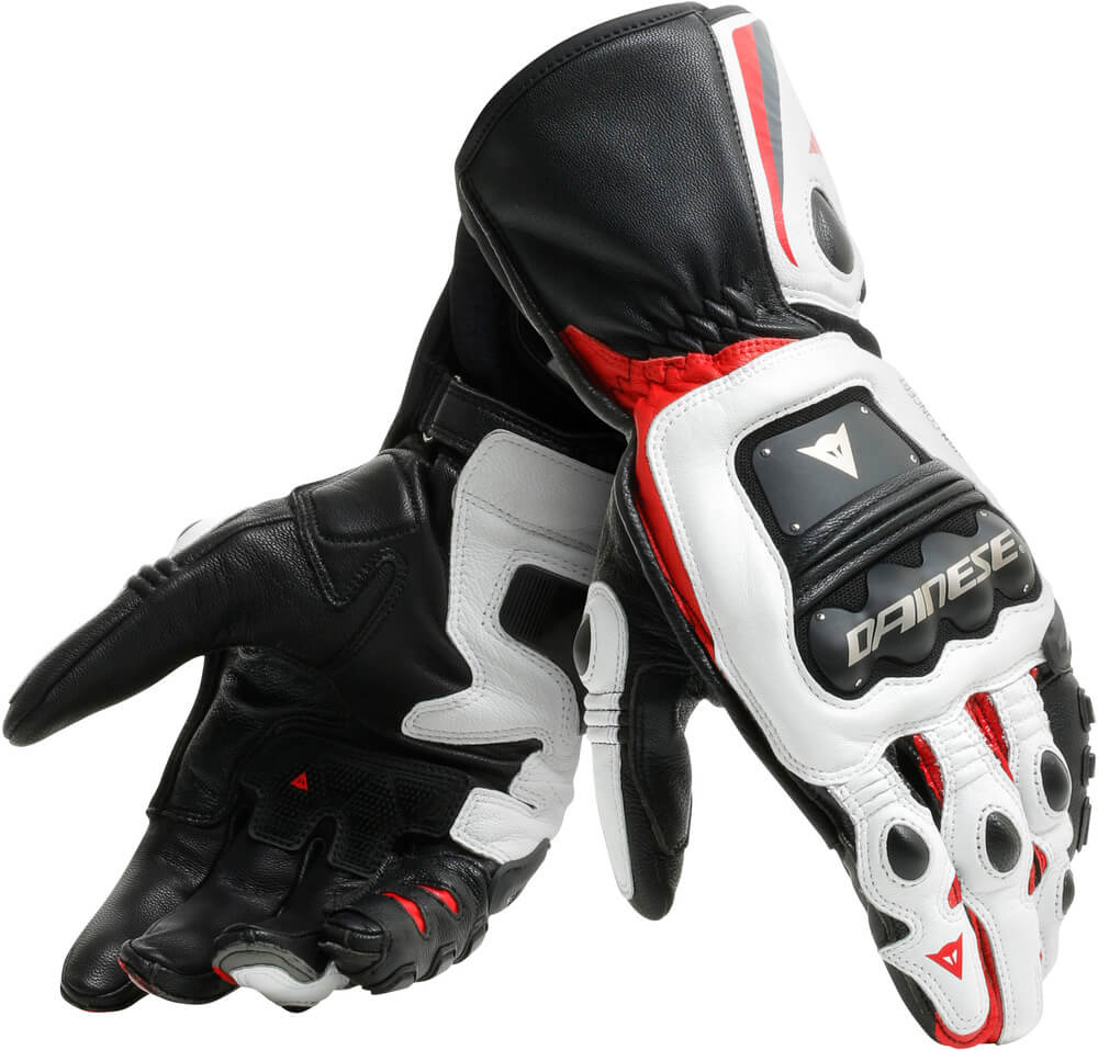 Dainese Steel-Pro Gloves Black/White/Red 858