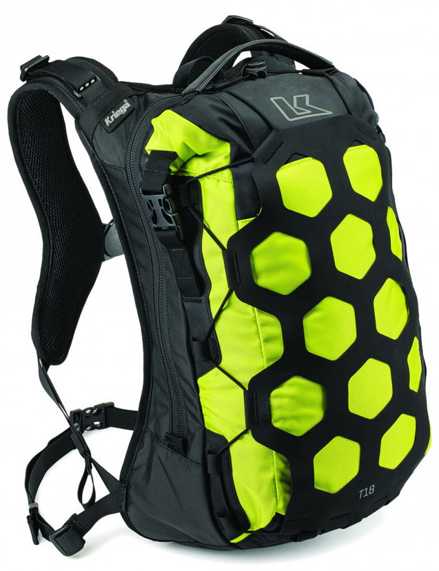 Kriega Trail 18 Rugtas Fluo Yellow