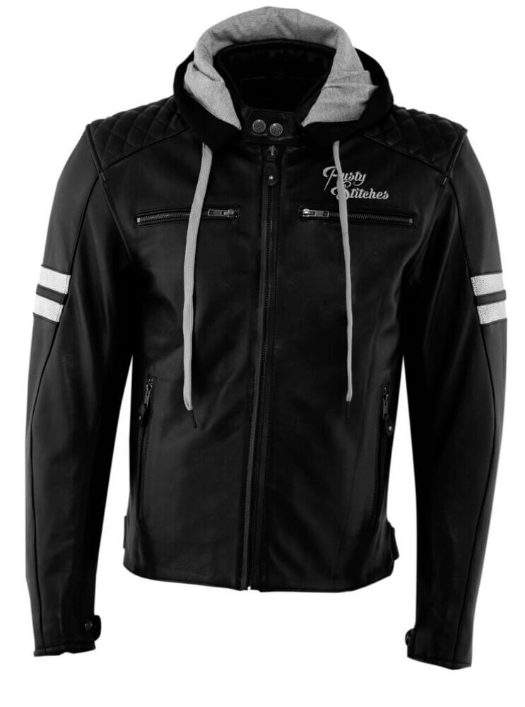 Rusty Stitches Jari Jacket Hooded Black/White 104