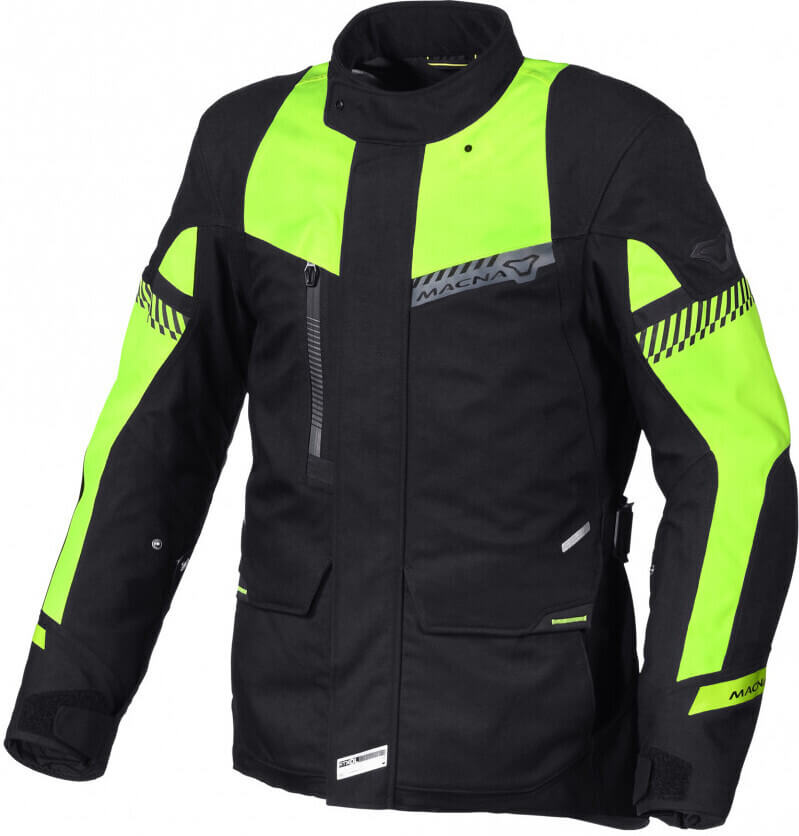 Macna Aspire Jacket Black/Yellow 170
