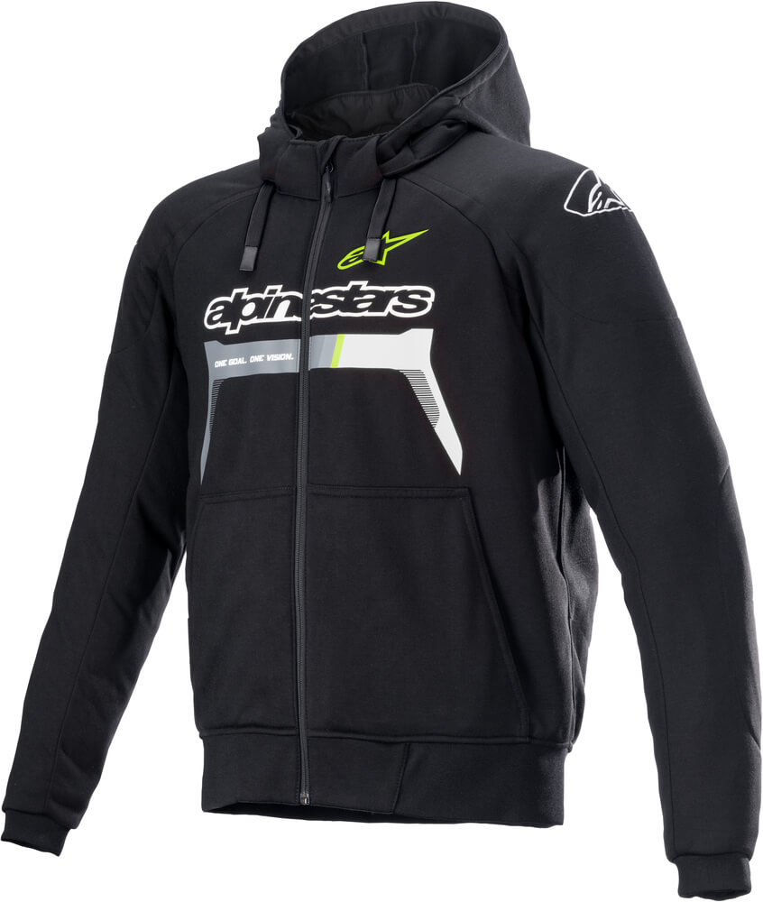 Alpinestars Chrome Ignition Hoodie Yellow Fluo 155