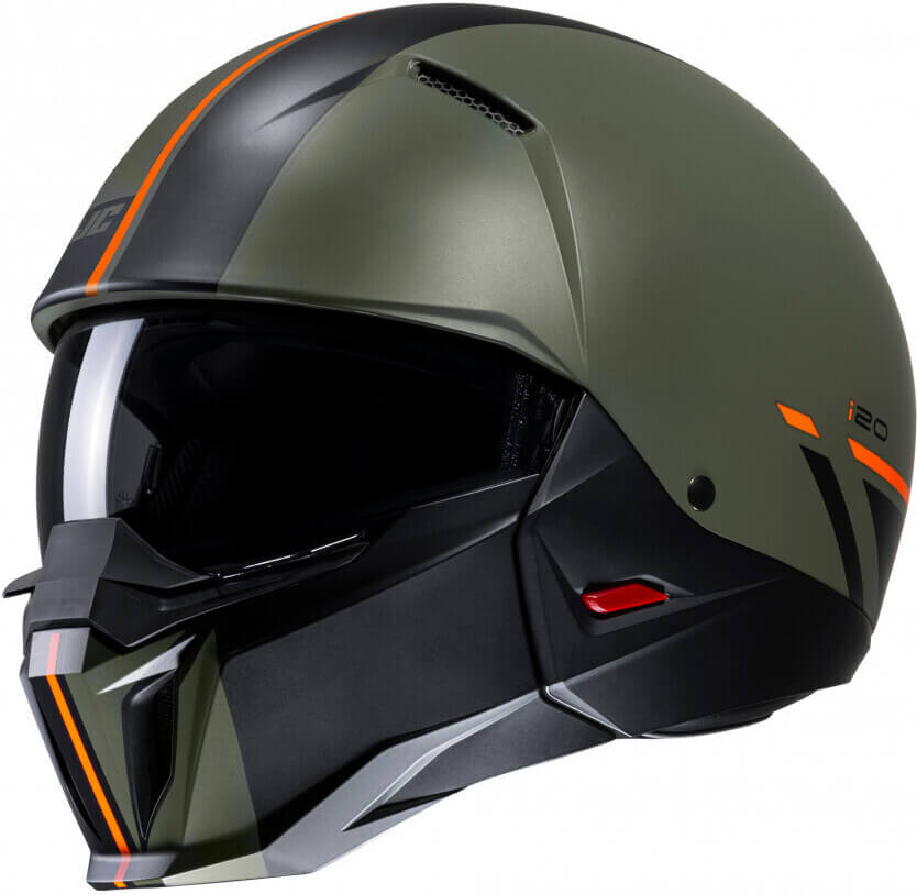 HJC i20 Batol Green/Orange 413