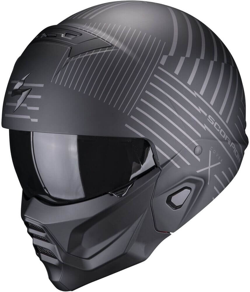 Scorpion EXO-Combat II Miles Matt Black/Silver