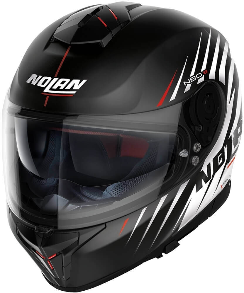 Nolan N80-8 Kosmos Flat Black/White 064