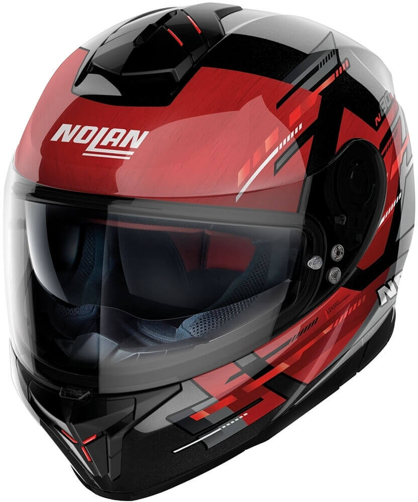 Nolan N80-8 Meteor Metal Black/Red 068
