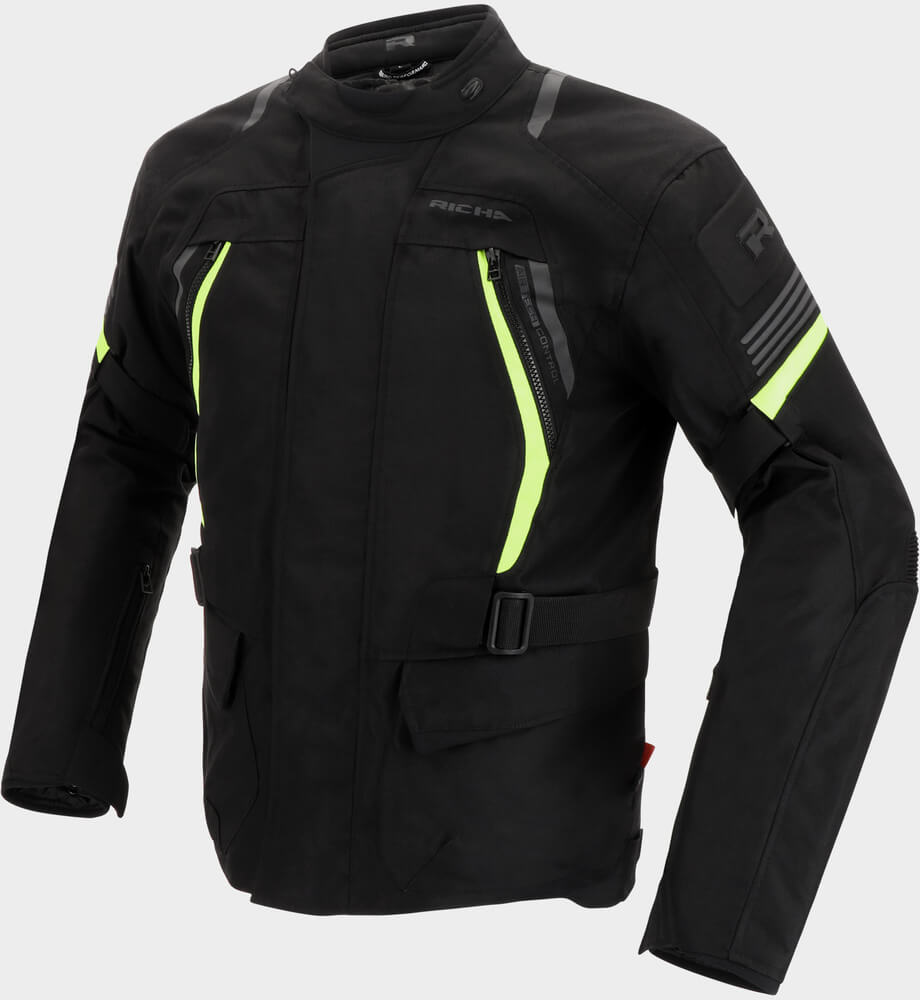 Richa Phantom 3 Jacket Black/Fluo Yellow 650