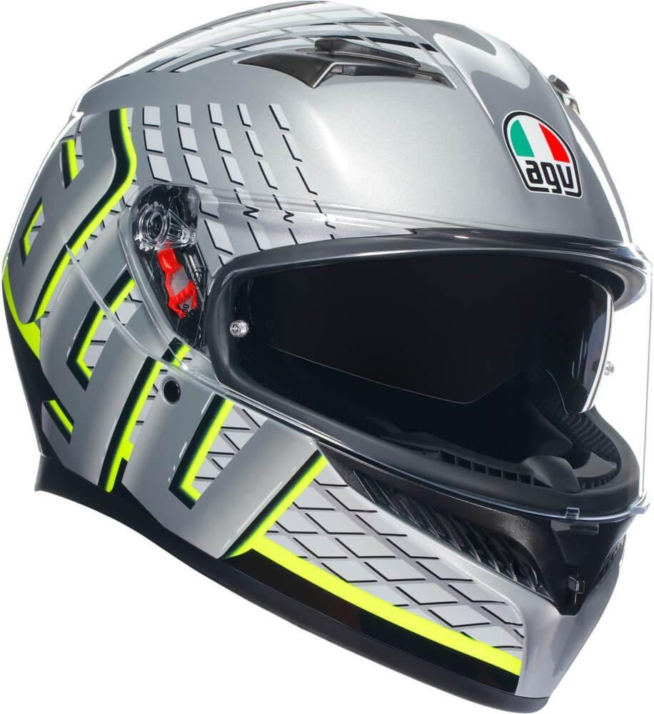 AGV K3 2023 Fortify Grey/Black/Yellow Fluo