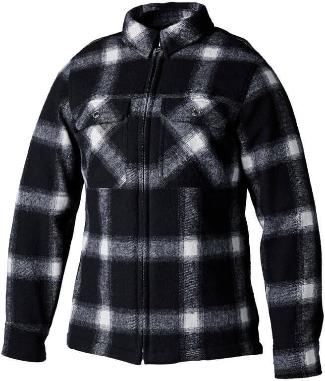 RST Brushed CE Ladies Jacket Black/White Check